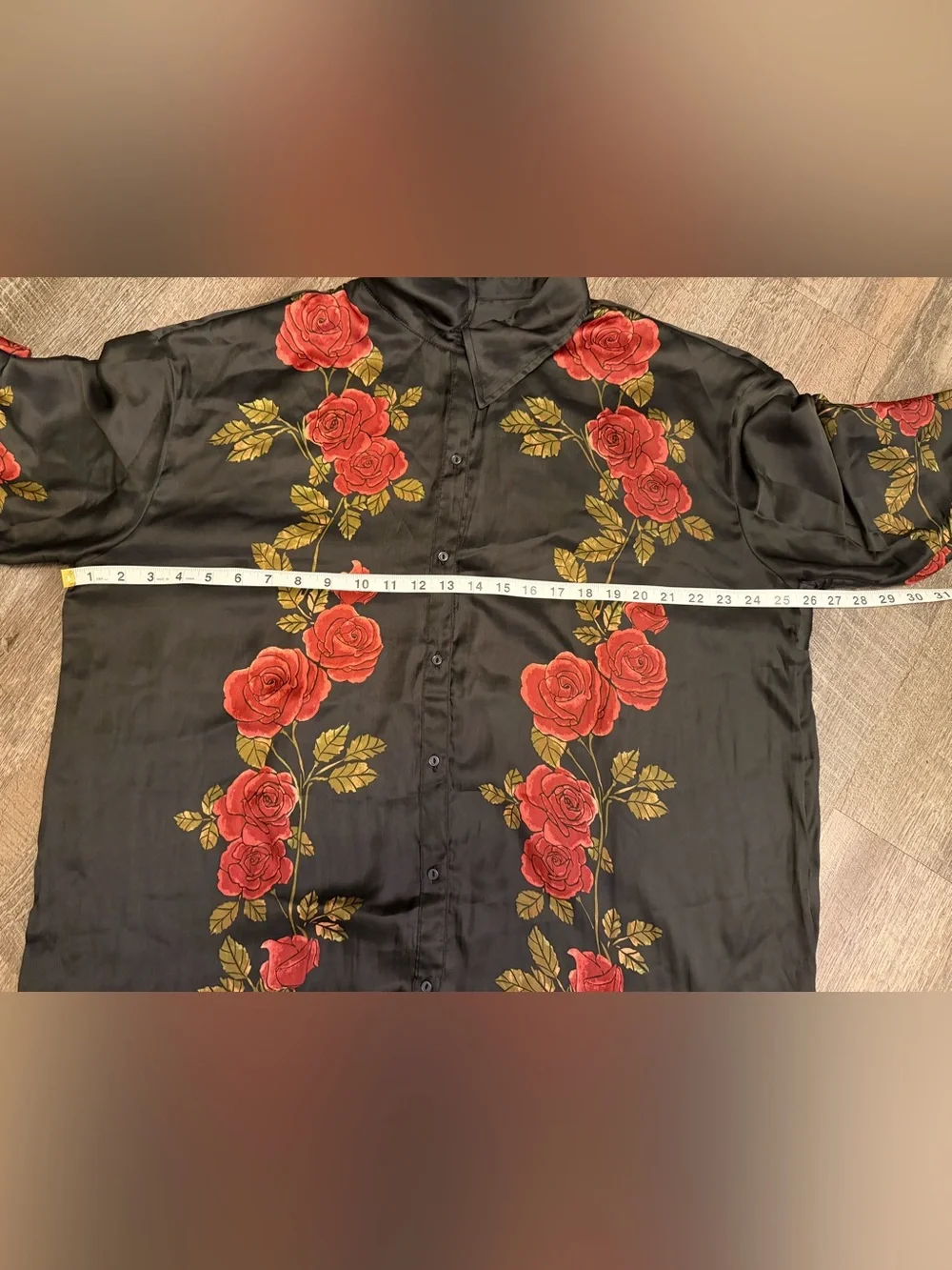 ✨ Free People Off The Vine Satin Rose Oversized Button-Down ✨